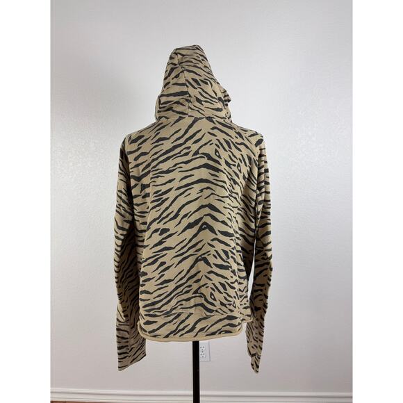 B47 Nili Lotan Hoodie Rayne Zebra Print Womens Medium Chic Street Model Off Duty - Picture 3 of 8